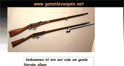 Desktop Screenshot of gammlevaapen.net